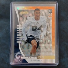 Taylor Rapp #40/75. 2019 Panini Absolute Orange Mosaic Parallel. Rookie Card 167. rookie card picture