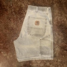 Carhartt Vintage Moss Green Carpenter Shorts Men's Workwear