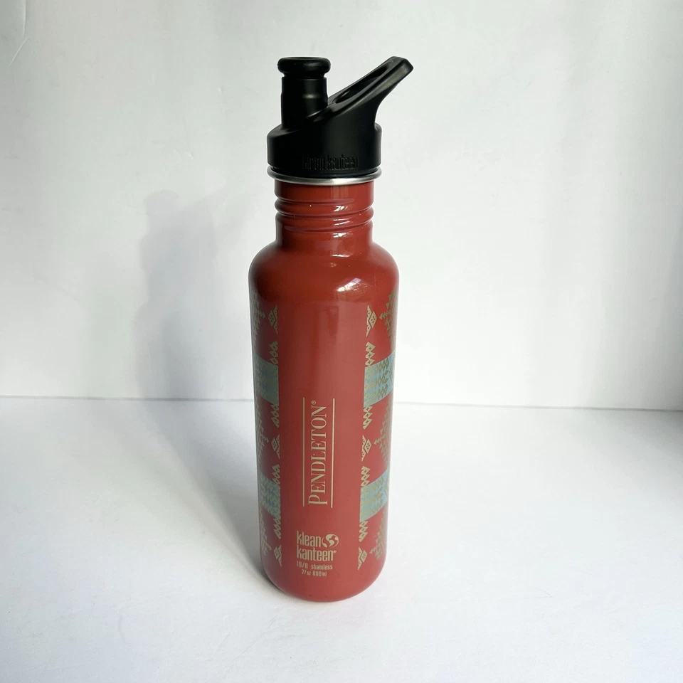 Botella de agua Pendleton Klean Kanteen de acero inoxidable 18/8 27 oz edición limitada Foto 2 de 4