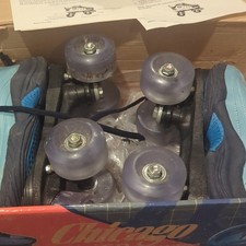 Chicago Quad Runners Cruiser Quad Roller Skates Cool Ice Blue Size 2 w/ Box
