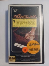 The Changeling BETA cassette Clamshell Former Rental Tape Vestron Video
