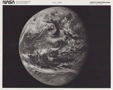 Apollo 11 Earth View During Moon Voyage 1969 - Original NASA Photo