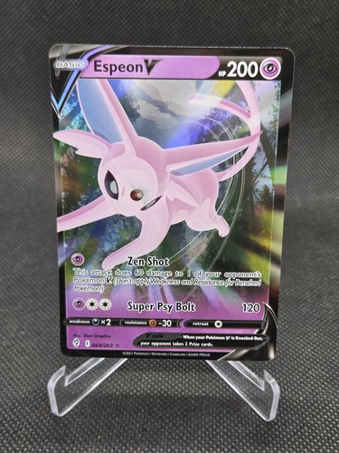 Espeon V 064/203 Holo V Rare Evolving Skies Pokemon