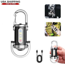 Portable LED Rechargeable Bright Mini Keychain Flashlight Pocket Flashlight New