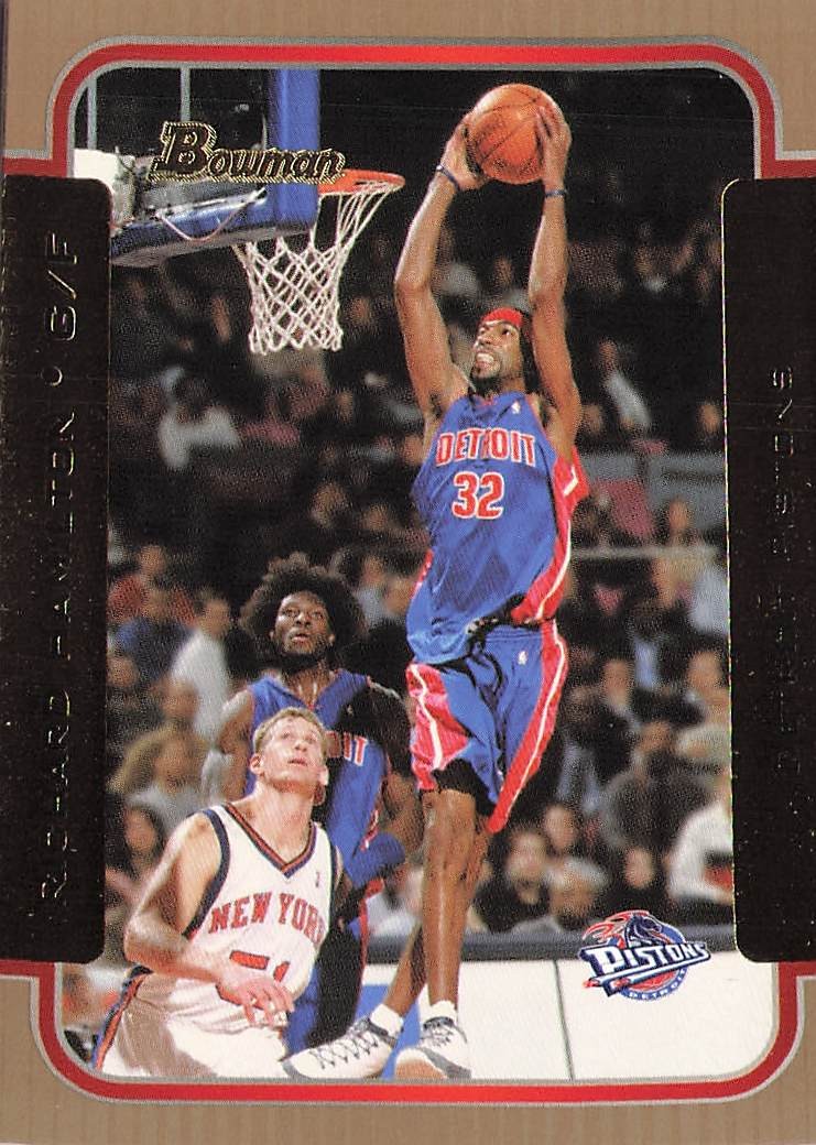 2003-04 Bowman #21 Richard Hamilton Gold