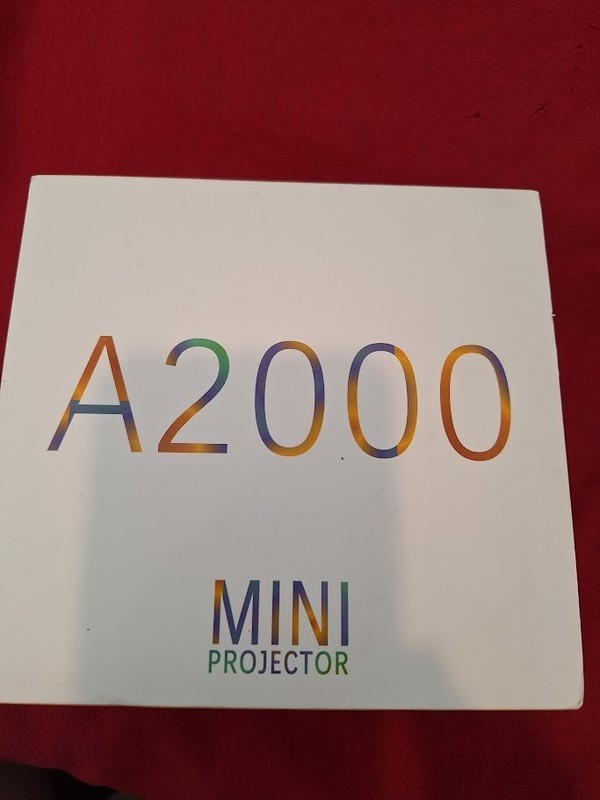 New Mini Portable Projector A2000 White Black HDMI USB TF Card Home Theater Movi