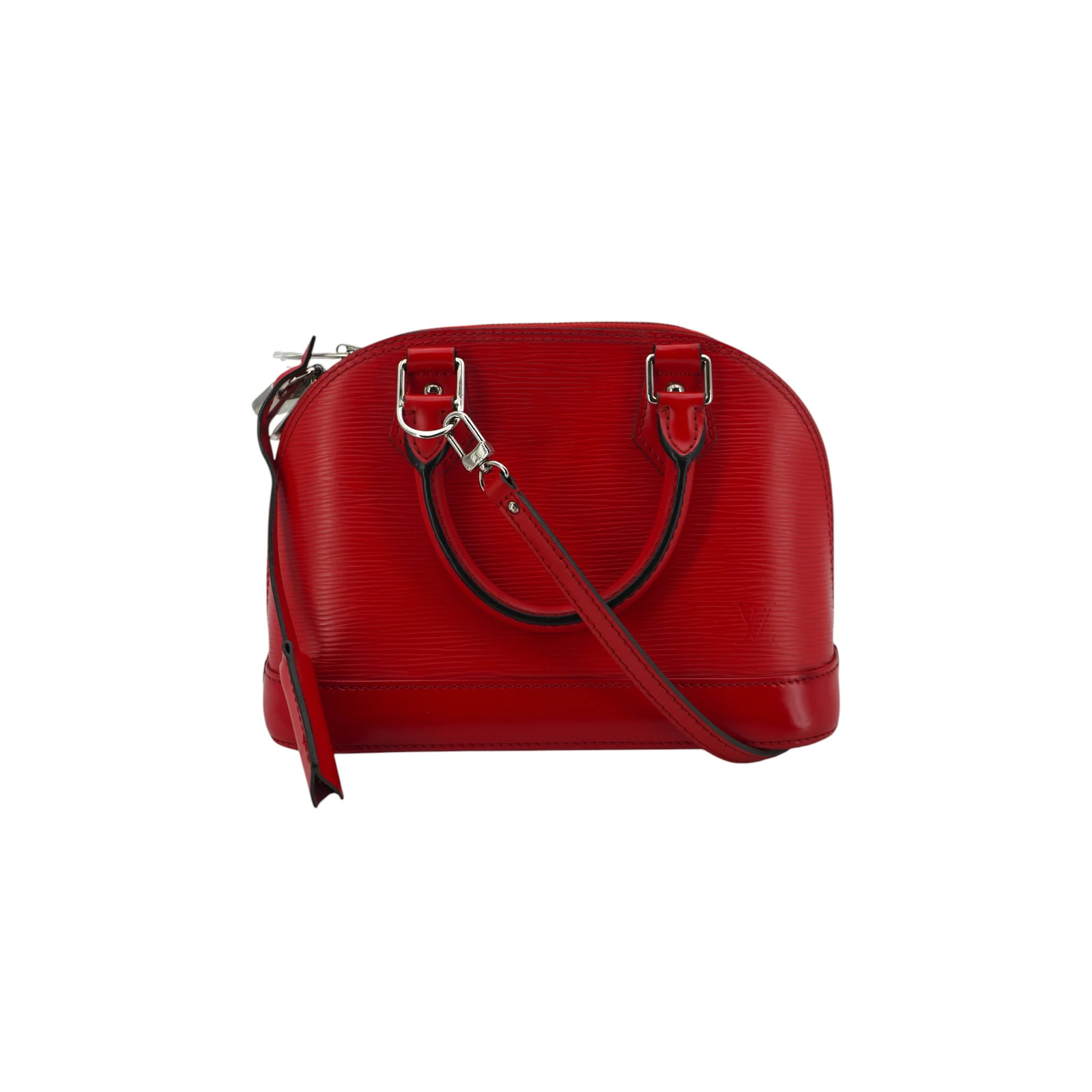 R1Borsa a tracolla Louis Vuitton Alma BB in pelle Epi rossa
