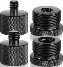 4 Pieces Mic Stand Adapter 5/8 Female to 3/8 Male and 3/8 to 5/8 and 5/8 to 1/4