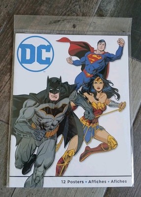 DC-12 COLLECTIBLE POSTERS-11''×8.5'' -Batman, Superman, Superwoman