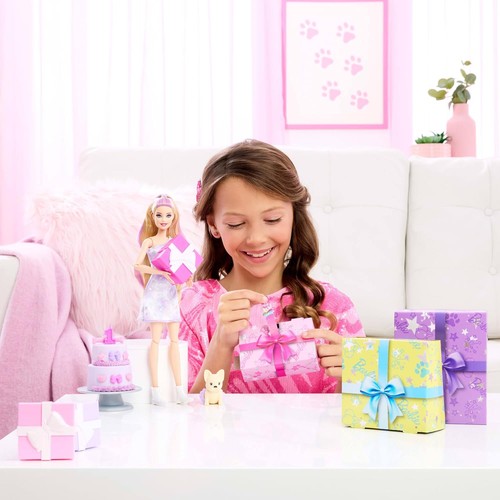 Barbie Party Unboxed Puppe und Accessoires, Haustier-Geburtstagsserie, Birthday - Photo 2/6