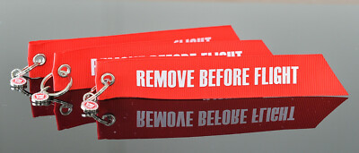 3 x Remove before Flight Fähnchenanhänger - original !!