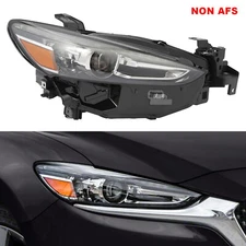 Right RH Front Head light Lamp Black Headlight Assembly For 2018-2021 Mazda 6