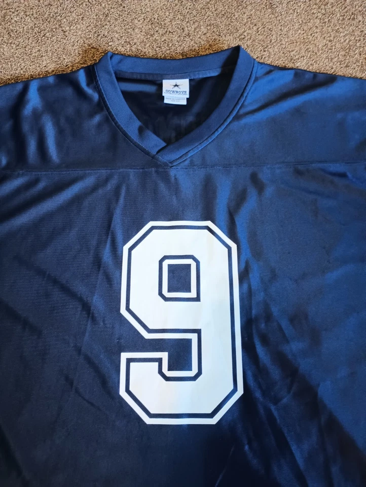 Camiseta Dallas Cowboys Adulto Azul Marino #9 Tony Romo Fútbol NFL Hombres 2XL 🔥 Foto 4 de 4