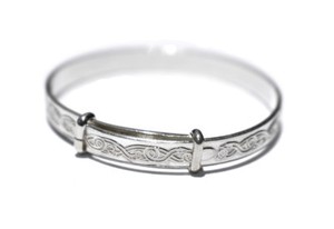 small baby silver bangle