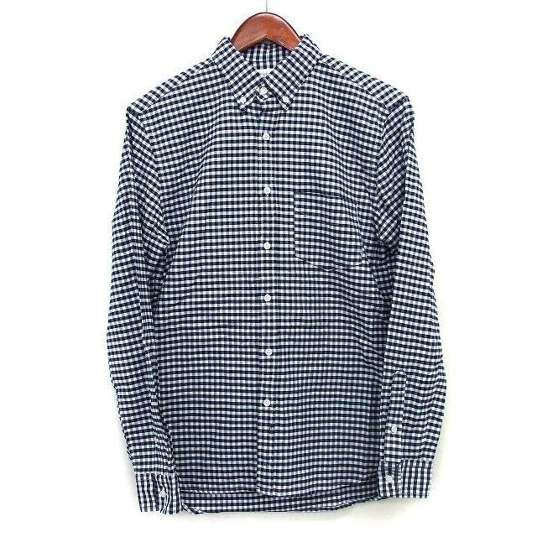 Rosso Urban Research Shirt Button Down Gingham Plaid Long Sleeve Cotton S Used 2