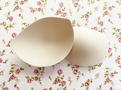 Sew in Bra Cups - Nude NON PUSH UP Liner Cups for Wedding Dresses AA