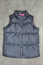 Girl's Old Navy Gray Pink Polka Dot Zipper Vest Size XL 14 Frost Free