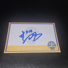 LI YUREU SIGNED AUTOGRAPHED CUSTOM CHICAGO SKY WNBA CARD CHINA