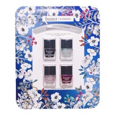 BUTTER LONDON 4-PIECE PATENT SHINE 10X NAIL LACQUER SET - BRAND NEW