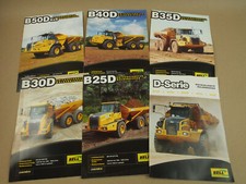 6 broszur Bell B25D B30D B35D B40D B50D Wywrotka przegubowa 2008