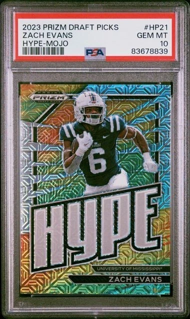 Zach Evans Panini Prizm Draft Picks Hype #HP21 Mojo