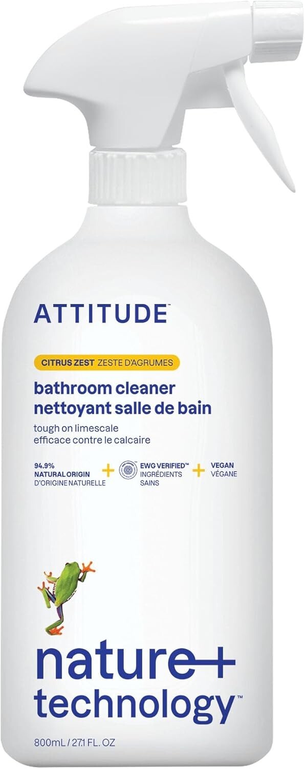 ATTITUDE Bathroom Cleaner, EWG Verified, Plant- and 27.1 Fl Oz (Pack of 1)