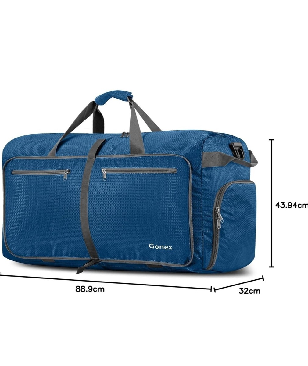 Gonex Foldable Water-Resistant Travel Duffel Bag – Lightweight
