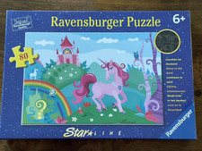 RAVENSBURGER Star Line Unicorn Castle puzzle 80 pieces GLOW in the Dark 6