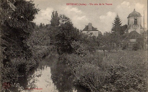 #42665 Estissac (Aube), France 1900s. Set of 5 unused genuine postcards - Picture 7 of 7