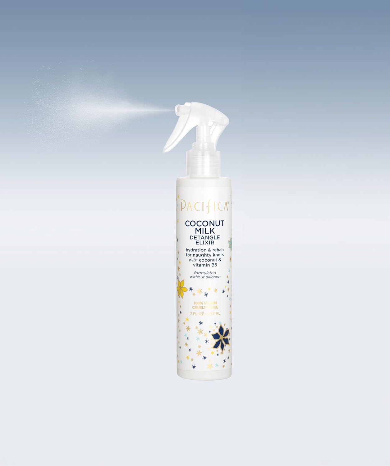 Pacifica Beauty, Coconut Milk Detangle Elixir, Detangler Spray, Leave