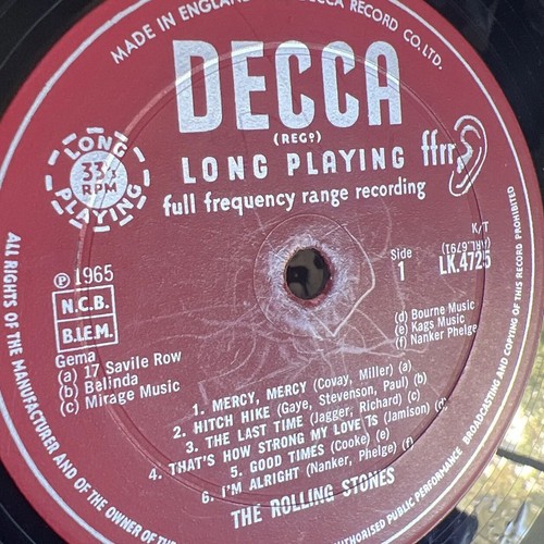 THE ROLLING STONES OUT OF OUR HEADS VINYL LP DECCA UK 1965 EXPORT MONO PLAYS EX! - Picture 4 of 11