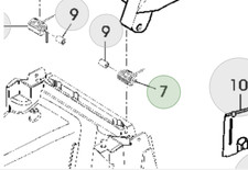 Genuine John Deere R43 Walk Behind Lawn Mower SA406 LH Spring SA31261