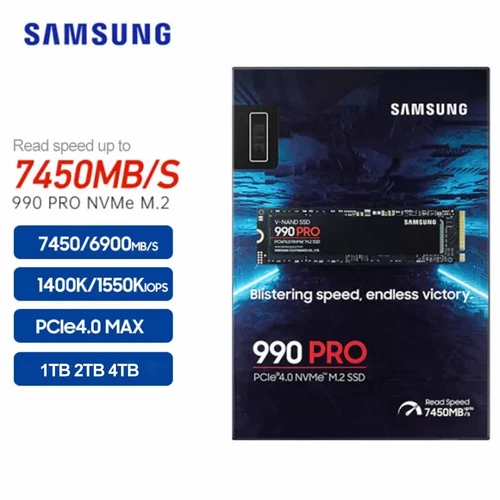 SAMSUNG 990 PRO SSD 4TB 2TB 1TB PCIe4.0 NVMe M.2 Internal Solid State Hard Drive