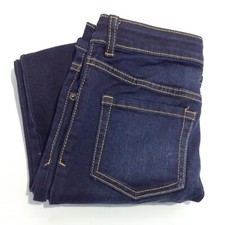 CAT  JACK Youth Medium Wash Yellow Stitch Blue Jeans Size 10 Bootcut, NEW