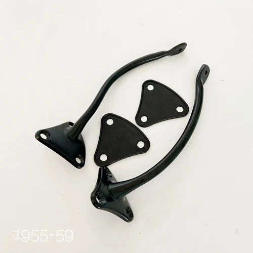 1955-59 Chevy & GMC Truck Mirror Arms With Rubber Pads - Black