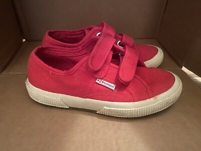 SUPERGA KIDS UNISEX 2750 CLASSIC TRAINERS RED SZ 31
