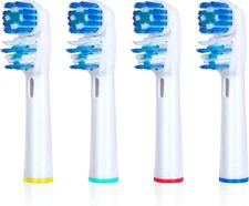 Replacement Brush Heads Compatible With Oral B- Double Clean Design 4 or 16 Pcs