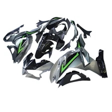 Iron Gray Green Motorcycle Fairings for 2024 Kawasaki Ninja500 ABS Plastic 