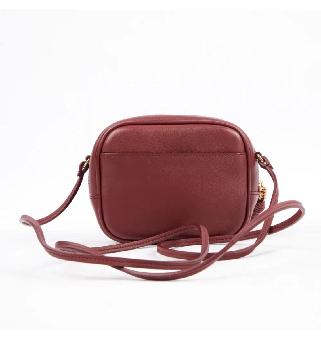 NUOVA YSL Saint Laurent CAMERA LOU LEATHER tracolla rosso BORGOGNA sacchetto antipolvere scatola