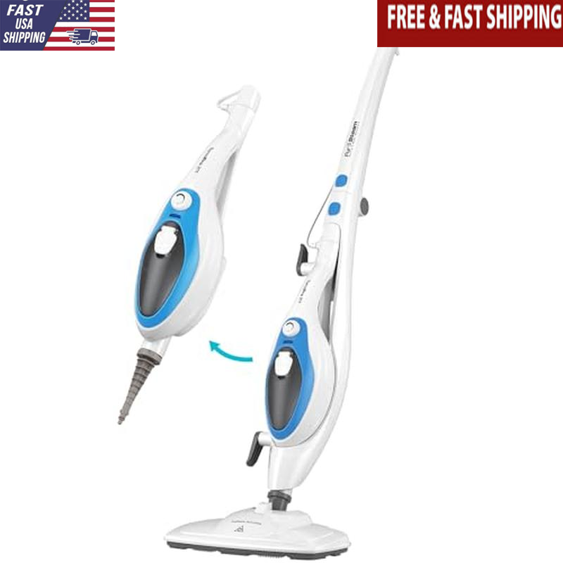 10in1 Steam Mop Handheld Cleaner Floors Tiles Carpet Grout Pet Friendly New-image