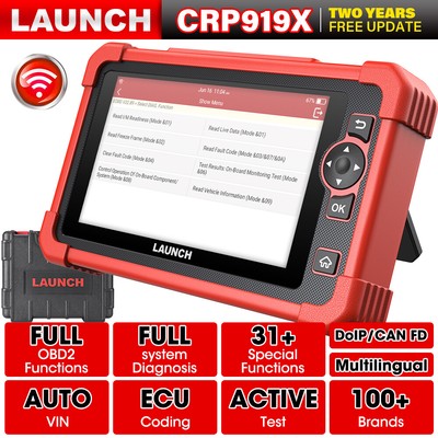 2025 Launch CRP919X KFZ OBD2 Diagnosegerät Alle Systeme ECU CODING RDKS IMMO