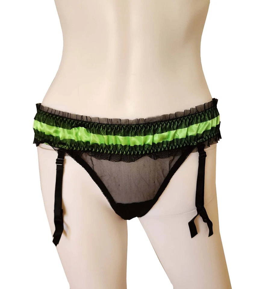 SEDUCCIÓN por Frederick's of Hollywoodn Sujetador Tanga Conjunto Liguero Foto 3 de 4