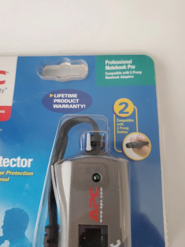 APC Surge Arrest Notebook Surge Protector Professional Notebook Pro 2 Prong NEW - Image 2 of 4