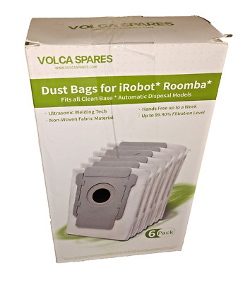 Volca Spares Dust Bags For I-robot/Roomba Automatic Disposal Models - 6 pack NEW