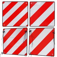 Warntafel 2in1 Spanien & Italien inkl. 4x Spannseile reflektierend 50cm Rot Weiß