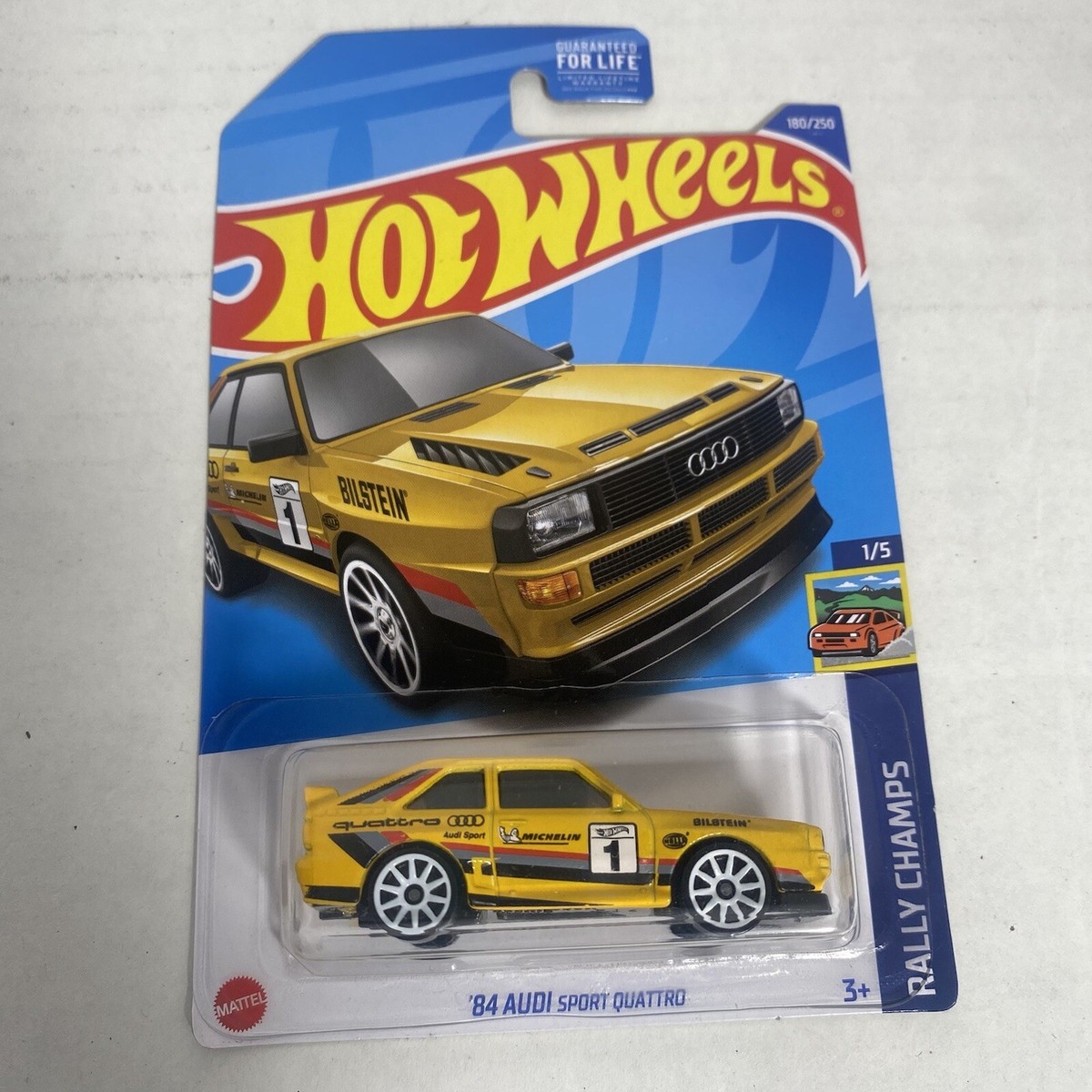 Hot Wheels '84 Audi Sport Quattro - Rally Champs Series 1/5 Diecast Car - View #5