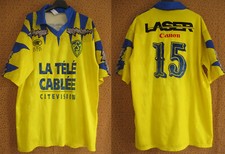 Maillot ASM Clermont Montferrand Auvergne Vintage porté #15 Football - XL