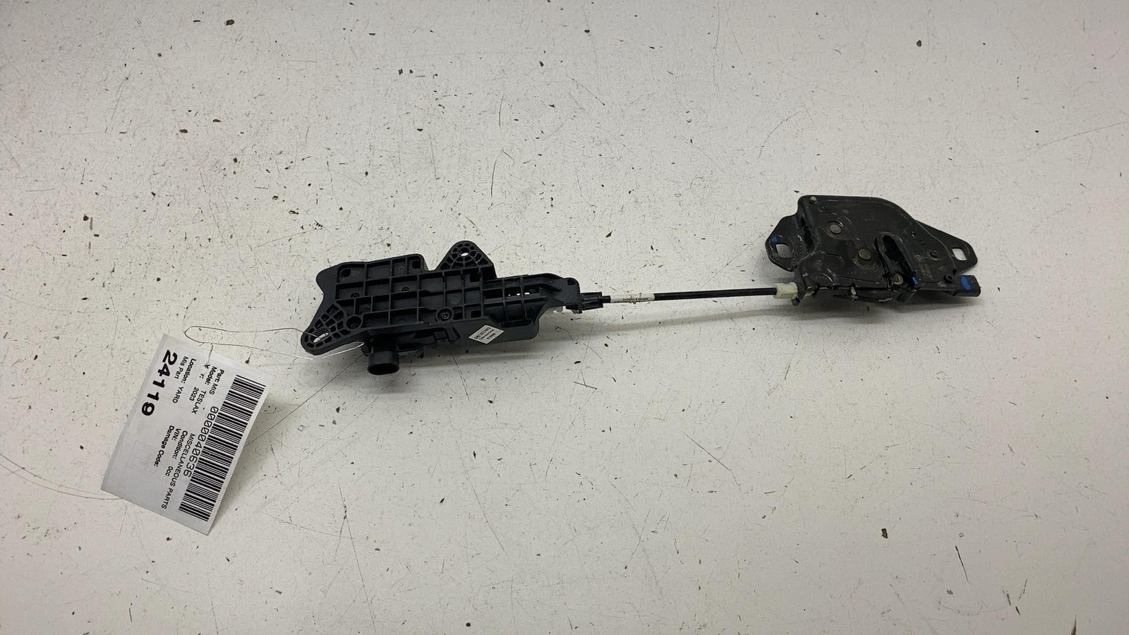 2021-2023 Tesla Model X MX Hood Lock Latch Release Cable Actuator Mechanism Assy