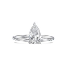IGI Certified Diamond Engagement Ring VVS2 E Pear 1.50 Ct Lab Created Best Price
