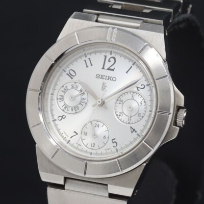 SEIKO セイコー ルキア シルバー クロノグラフ 5Y89‐0B20 男女